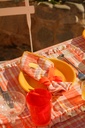 Serviettes Delvaux Papaya (Lot de 2)