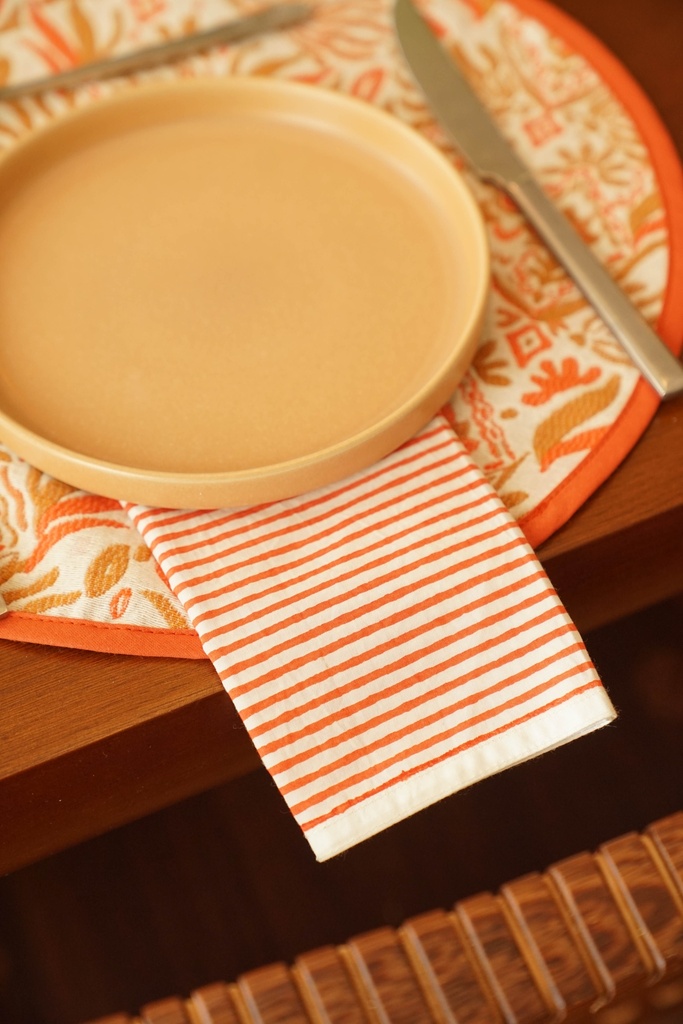 Sets de table Chirico Orange (Lot de 2)