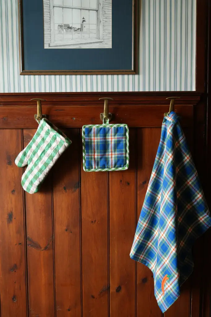 BLAKE Blue - gant de cuisine + manique
