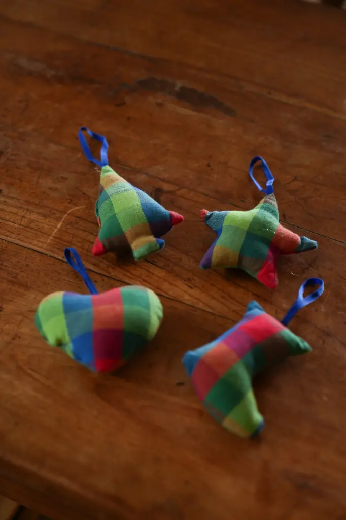 Kerstversiering Kantor Blue (Set van 4)