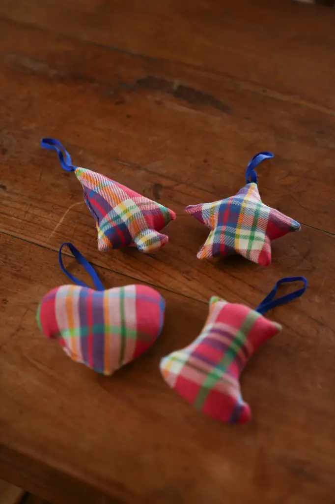 Kerstversiering Inverness Red (Set van 4)