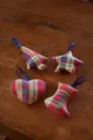 Kerstversiering Inverness Red (Set van 4)
