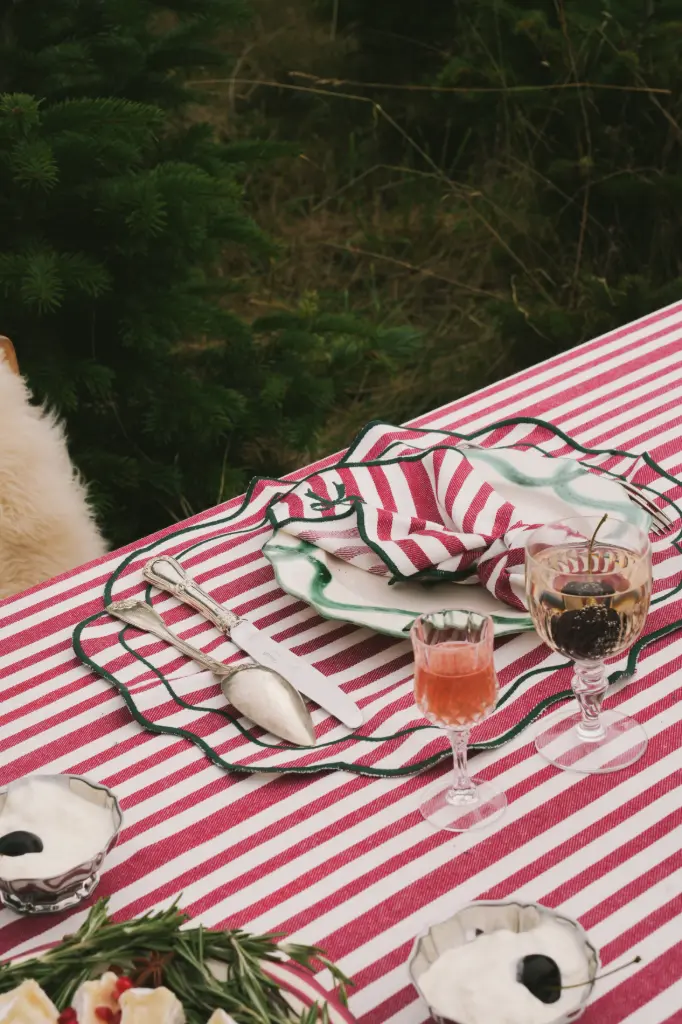 Placemats Noëline Burgundy (Set van 2)