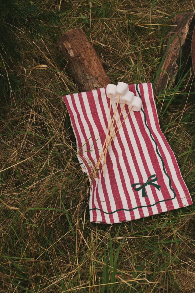 Kitchen Towels Noëline Burgundy (Pack of 2)