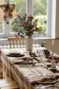 LUCIEN brown - tablecloth