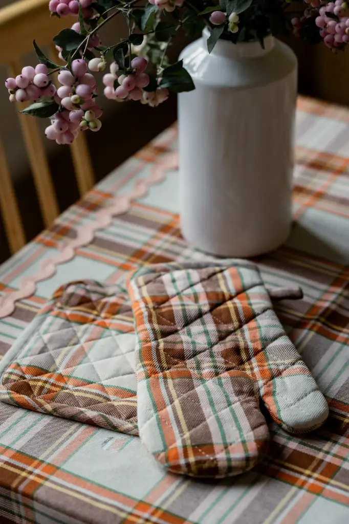 LUCIEN brown - gant de cuisine + manique