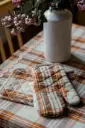 LUCIEN brown - oven mitt + pot holder