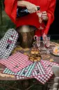 ANATOLE red - serviettes cocktail ( Lot de 4)