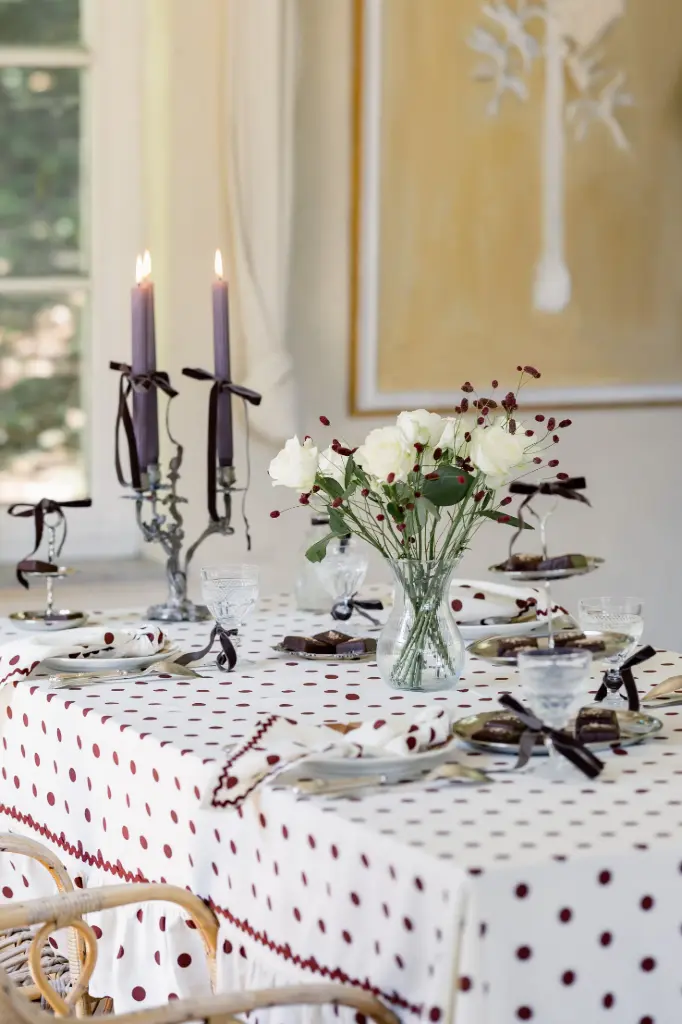 PAULETTE brown - tablecloth