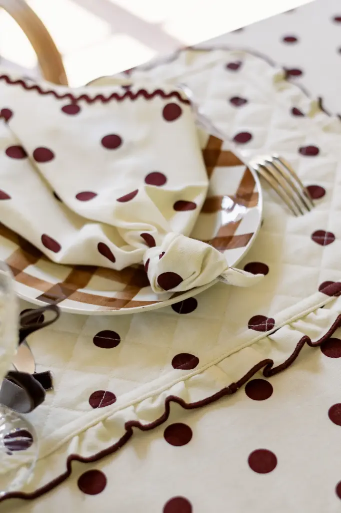 PAULETTE brown - sets de table (Lot de 2)