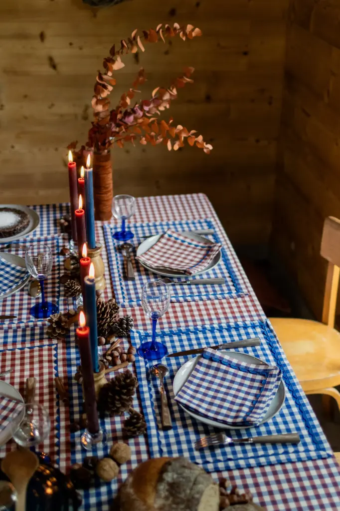 GASTON blue - placemats (Set van 4)