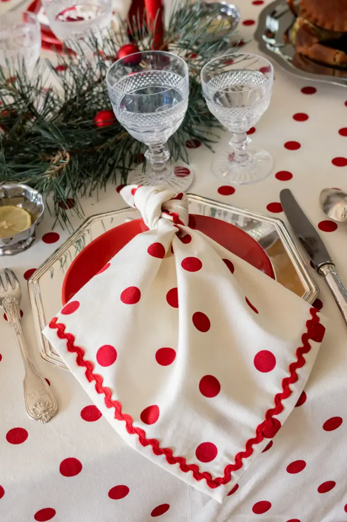PAULETTE red - serviettes (lot de 2)