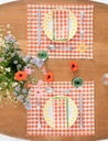 Sets de table Kahlo Orange (Lot de 2)
