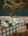 Tablecloth Hockney Green