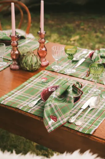 [Potter-B-30-SET] Sets de table Potter Green (Lot de 2)