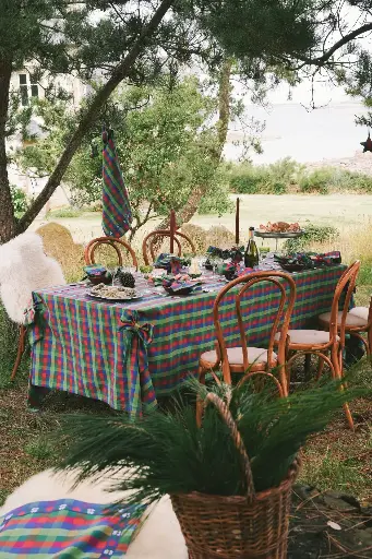 [Kantor-B-52] Tablecloth Kantor Blue