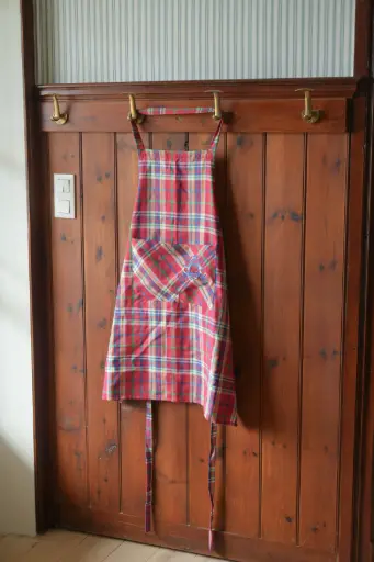 [Inverness-B-14-A] Apron Inverness Red