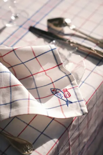 [Léon-B-52-OS] Léon Blue - napkins (Pack of 2)