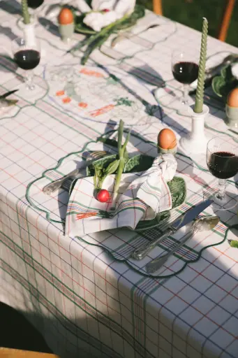 [Léon-B-30-SET] Léon Green - placemats (Pack of 2)