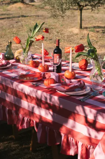 Lucette Red - tafelkleed