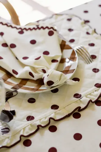 [PAULETTE-A-90-SET] PAULETTE brown - placemats (Set van 2)