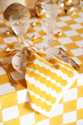 [Gaspard-A-99-OS] Serviettes Gaspard Gold (Lot de 2)