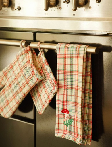 [Holly-B-14-T] Kitchen towels Holly Red (Pack of 2)
