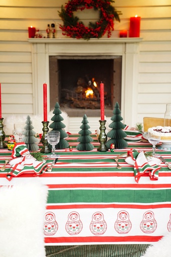 [Wallace-A-14] Tablecloth Wallace Red