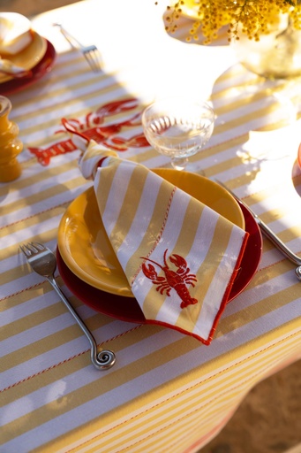[Magritte-B-10-OS] Servetten Magritte Yellow (Set van 2)