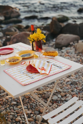 [Magritte-B-10-SET] Sets de table Magritte Yellow (Lot de 2)