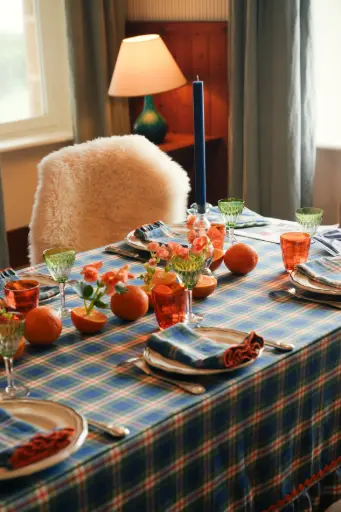 [Blake-B-52] Tablecloth Blake Blue